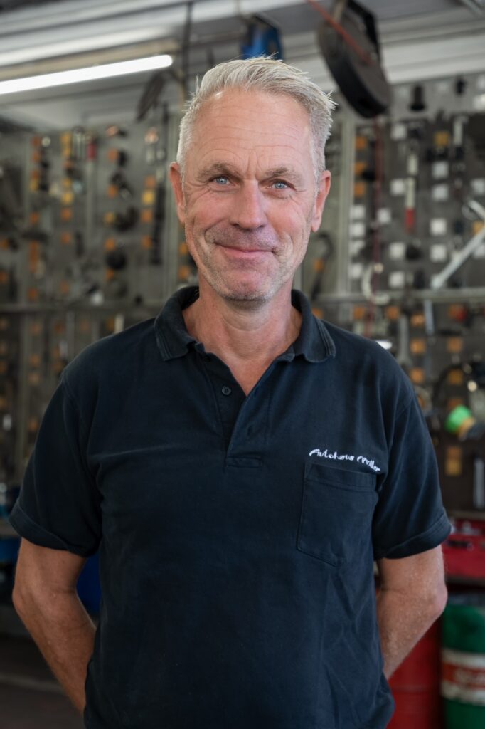Matthias Pfrommer im Autohaus Müller-Wolpert