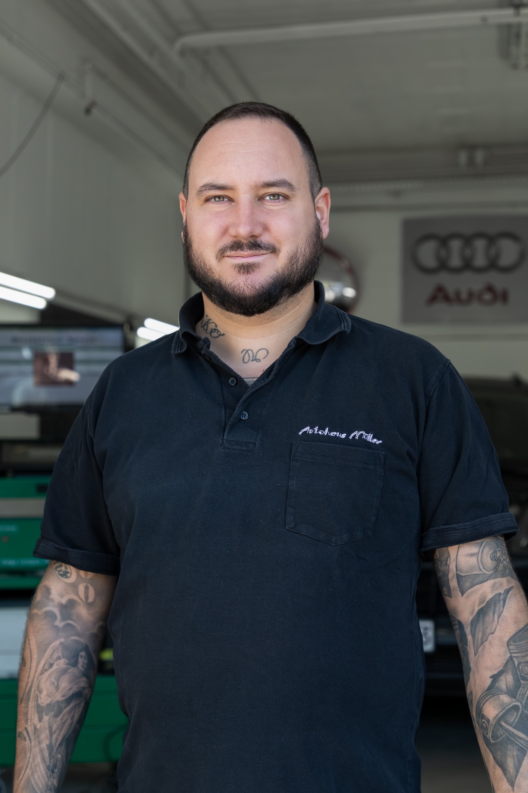 Yannick Wolpert im Autohaus Müller-Wolpert